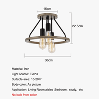 Plafonnier Style Américain Rural Rétro Industriel Ferme. | Marco Lucetti