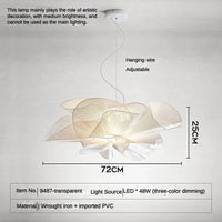 Plafonnier Suspension LED Design Créatif - Luminaire Décoratif | Marco Lucetti Lampe à suspension blanche / Source de lumière 3 couleurs
