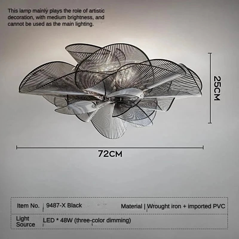 Plafonnier Suspension LED Design Créatif - Luminaire Décoratif | Marco Lucetti Plafonnier Noir / Source de lumière 3 couleurs
