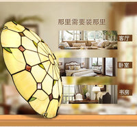 Plafonnier Tiffany Méditerranéen LED pour Chambre, Salon, Salle à Manger, Couloir et Balcon | Marco Lucetti