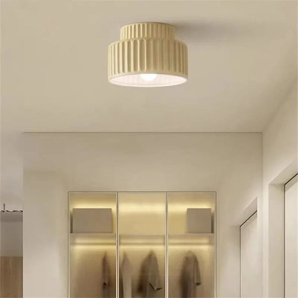 Plafonnier Tristan encastré - Lampe nordique minimaliste - Style Wabi Sabi - Crémeuse - Lumières  - Décoration maison | Marco Lucetti