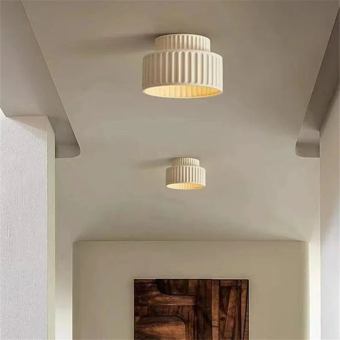 Plafonnier Tristan encastré - Lampe nordique minimaliste - Style Wabi Sabi - Crémeuse - Lumières  - Décoration maison | Marco Lucetti