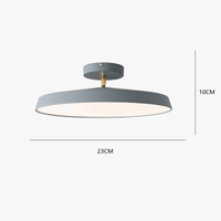 Plafonnier ultra-mince en alliage d'aluminium avec télécommande pour Café Grenier Deluxe | Marco Lucetti