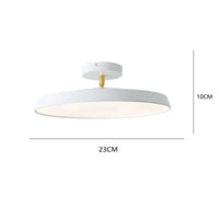 Plafonnier ultra-mince en alliage d'aluminium avec télécommande pour Café Grenier Deluxe | Marco Lucetti Blanc 23cm / RC à intensité variable