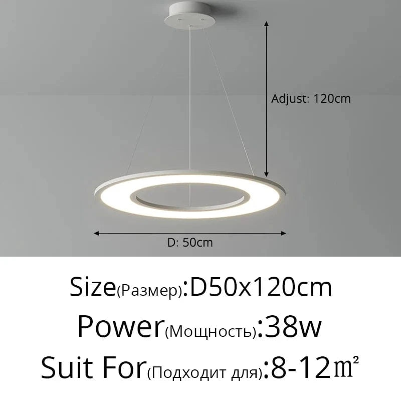 Plafonnier Ultra-Mince LED pour un Éclairage Intérieur Décoratif Moderne | Marco Lucetti A 50cm blanc / Blanc naturel