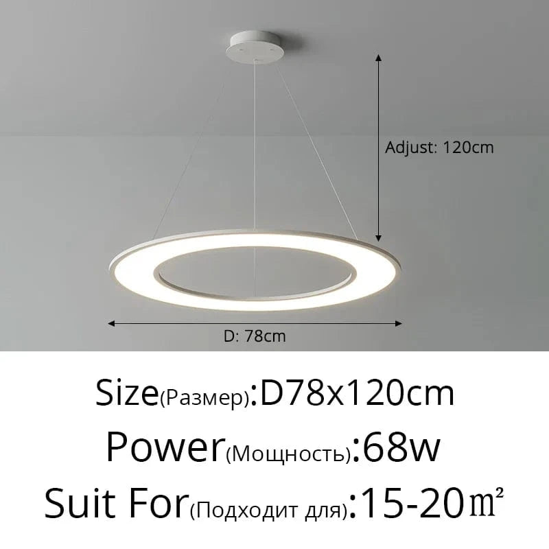 Plafonnier Ultra-Mince LED pour un Éclairage Intérieur Décoratif Moderne | Marco Lucetti A Blanc 78cm / Blanc naturel