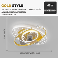 Plafonnier Ventilateur Brandé avec Tête Rotative 360° LED Silencieux | Marco Lucetti