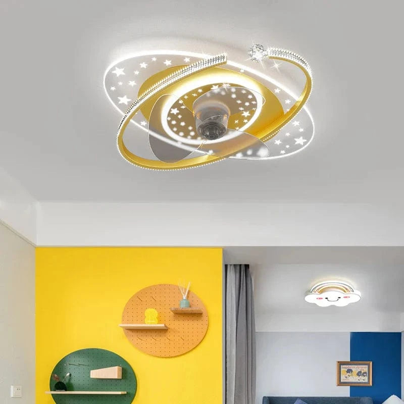 Plafonnier Ventilateur Brandé avec Tête Rotative 360° LED Silencieux | Marco Lucetti