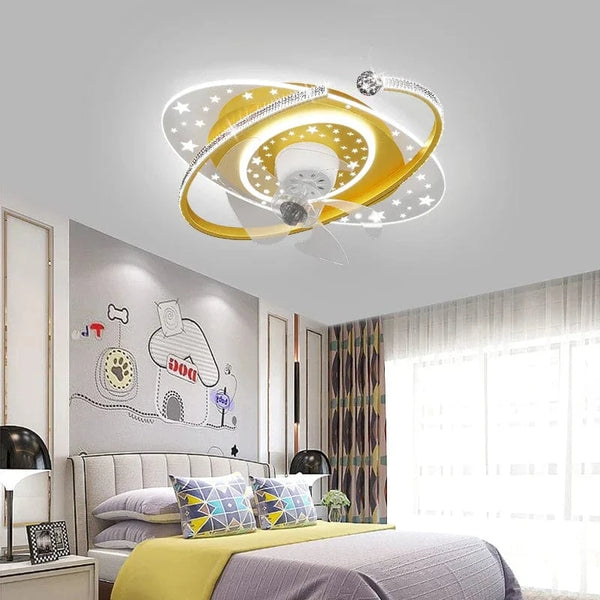 Plafonnier Ventilateur Brandé avec Tête Rotative 360° LED Silencieux | Marco Lucetti