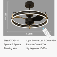 Plafonnier Ventilateur de Plafond Télécommandé LED 3 Couleurs 3000K / 4500K / 6000K - Moteur DC | Marco Lucetti