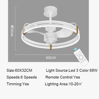 Plafonnier Ventilateur de Plafond Télécommandé LED 3 Couleurs 3000K / 4500K / 6000K - Moteur DC | Marco Lucetti