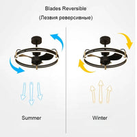 Plafonnier Ventilateur de Plafond Télécommandé LED 3 Couleurs 3000K / 4500K / 6000K - Moteur DC | Marco Lucetti