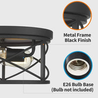 Plafonnier Vintage American Style pour Salon, Chambre, Cuisine et Couloir | Marco Lucetti