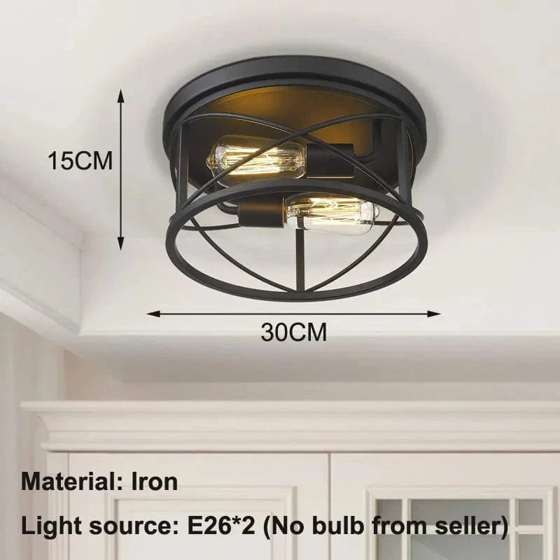 Plafonnier Vintage American Style pour Salon, Chambre, Cuisine et Couloir | Marco Lucetti