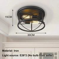 Plafonnier Vintage American Style pour Salon, Chambre, Cuisine et Couloir | Marco Lucetti