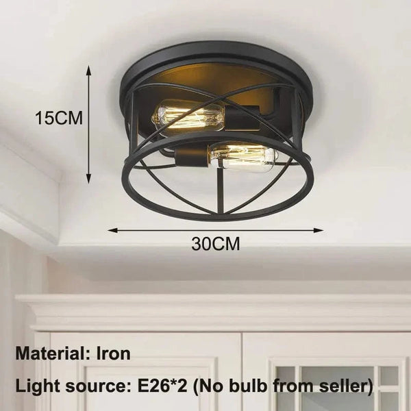 Plafonnier Vintage American Style pour Salon, Chambre, Cuisine et Couloir | Marco Lucetti