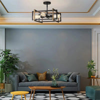 Plafonnier Vintage en Fer Forgé - Idéal pour Cuisine, Salle à Manger et Chambre | Marco Lucetti