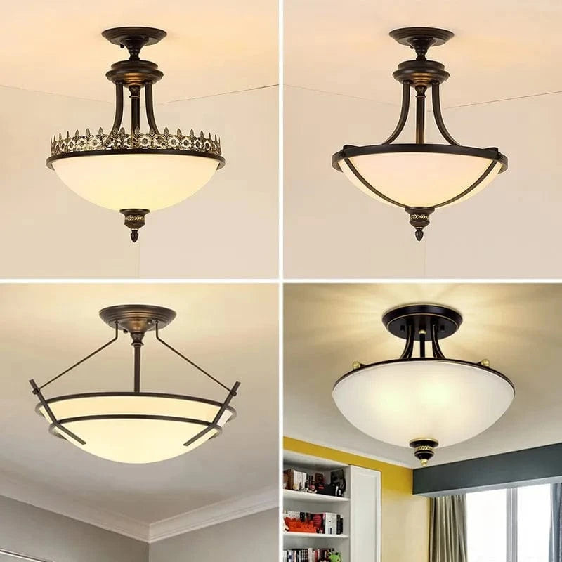 Plafonnier Vintage en verre - Collection Rétro Luxe | Marco Lucetti