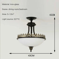 Plafonnier Vintage en verre - Collection Rétro Luxe | Marco Lucetti