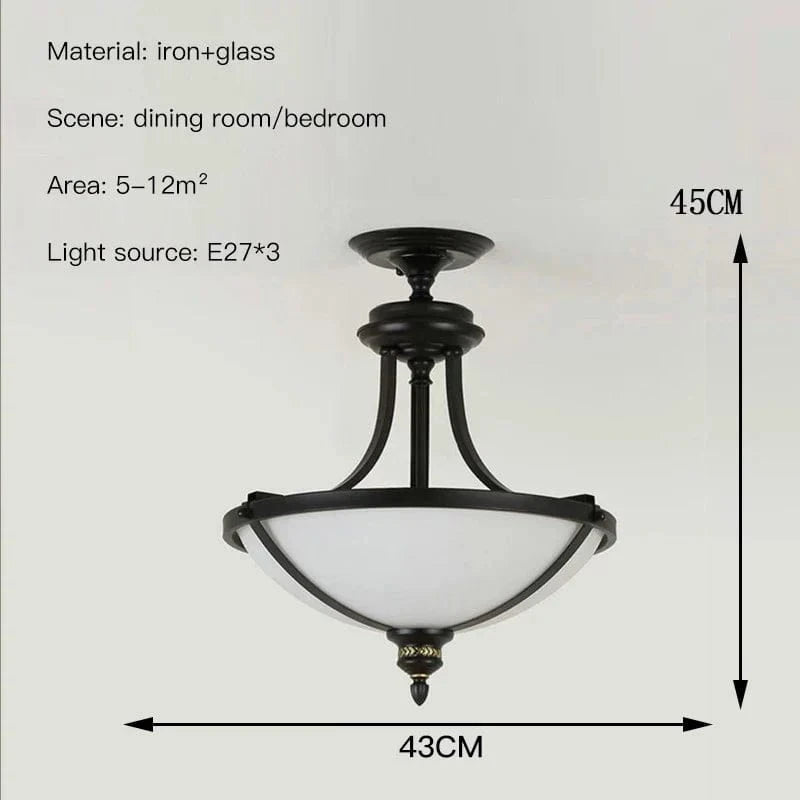 Plafonnier Vintage en verre - Collection Rétro Luxe | Marco Lucetti StyleB / Lumière chaude