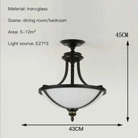 Plafonnier Vintage en verre - Collection Rétro Luxe | Marco Lucetti StyleB / Lumière chaude