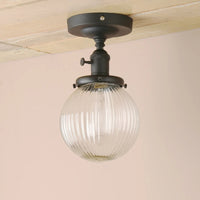 Plafonnier Vintage Industriel : Boule en Verre | Marco Lucetti