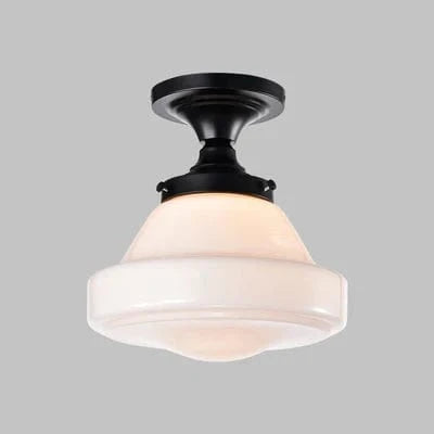 Plafonnier Vintage Noir pour Chambre à Coucher - Lampe Suspendue Industrielle | Marco Lucetti Dia30xH33cm 1 / 100-220v