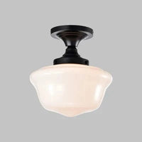 Plafonnier Vintage Noir pour Chambre à Coucher - Lampe Suspendue Industrielle | Marco Lucetti Dia30xH33cm / 100-220v