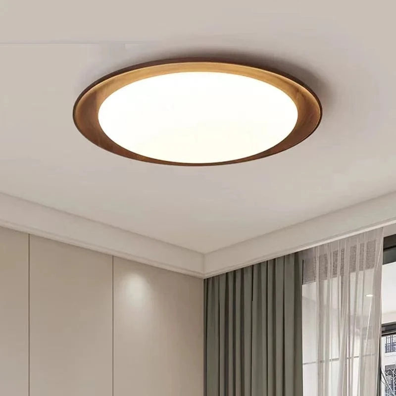 Plafonnier Wabi-Sabi Spectre Complet LED en Bois Massif Rondin - Édition Limitée | Marco Lucetti