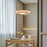 Plafonnier Zen Chinois en bois et acrylique LED | Marco Lucetti