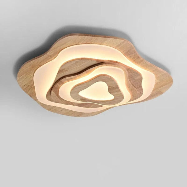 Plafonnier Zen Chinois en bois et acrylique LED | Marco Lucetti