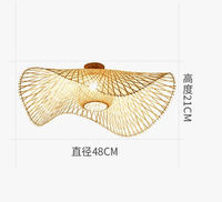 Plafonnier Zen en Bambou Tissé Atymico - Style Sud-Est Asiatique | Marco Lucetti