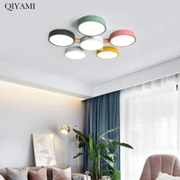 Plafonniers Créatifs Macaron en Bois pour Indoor Lighting LED Multicolore | Marco Lucetti