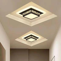 Plafonniers en Cristal Modernes avec LED pour Salon Chambre Étude - Blanc/Noir | Marco Lucetti