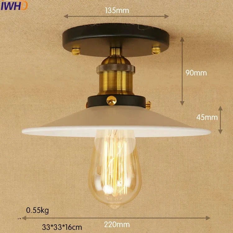 Plafonniers LED blancs Sahde pour salon/chambre Edison - Éclairage industriel Vintage LED Luminaria | Marco Lucetti 1 6