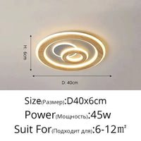 Plafonniers LED design à luminosité ajustable pour sublimer votre intérieur | Marco Lucetti D 40cm - 45W / Luminosité variable