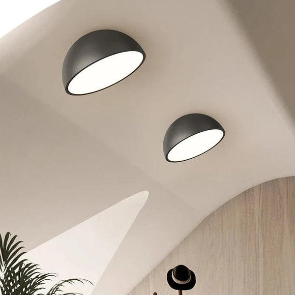Plafonniers LED design en acrylique noir et blanc | Marco Lucetti