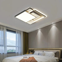 Plafonniers LED Design Moderne | Marco Lucetti Noir C 50x50cm / 3 couleurs sans télécommande