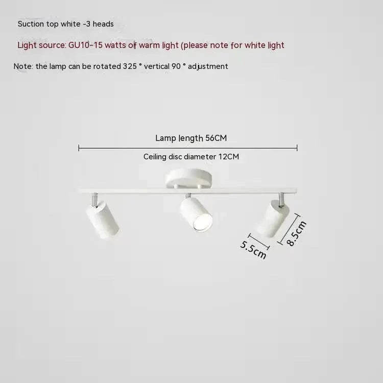 Plafonniers LED haoze pour maison et magasin | Marco Lucetti Blanc 3 têtes