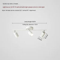 Plafonniers LED haoze pour maison et magasin | Marco Lucetti Blanc 3 têtes