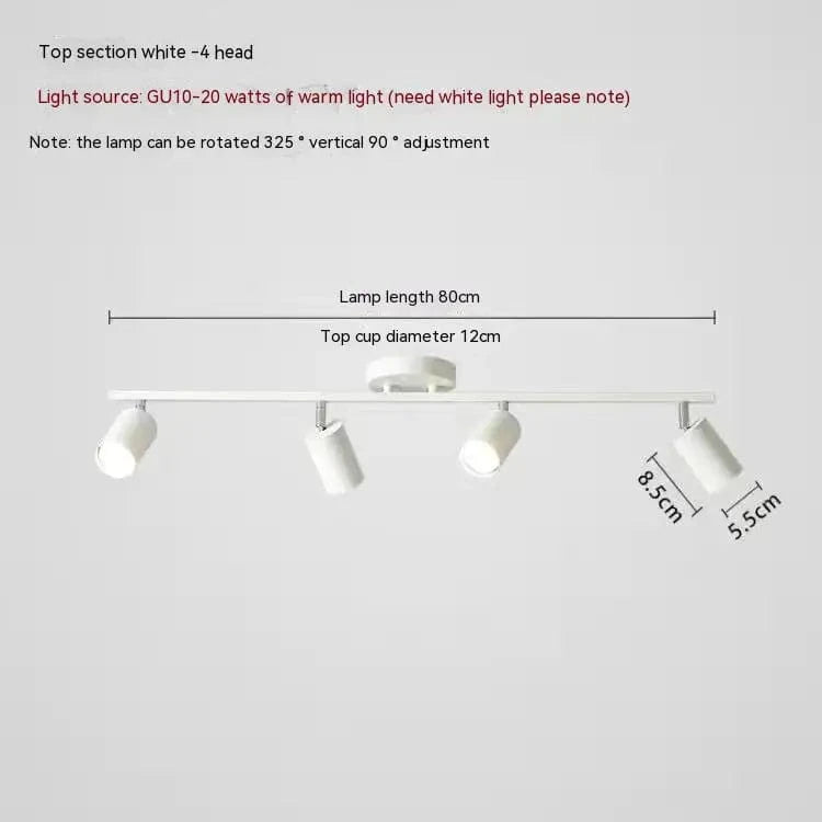 Plafonniers LED haoze pour maison et magasin | Marco Lucetti Blanc 4 têtes