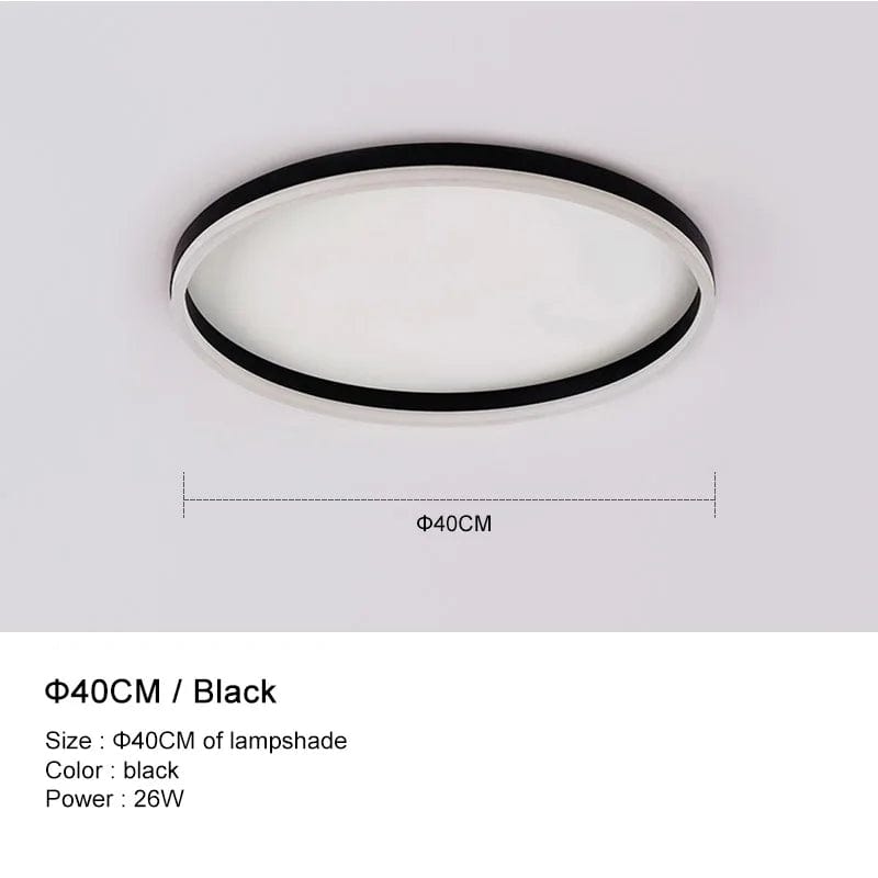 Plafonniers LED modernes en or et noir pour salon, cuisine et chambre à coucher | Marco Lucetti