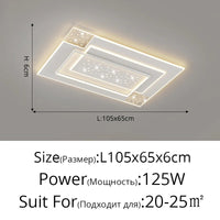Plafonniers LED Modernes Encastrés - Style Nordique Minimaliste Étoilé