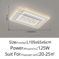 Plafonniers LED Modernes Encastrés - Style Nordique Minimaliste Étoilé