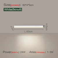 Plafonniers LED Modernes Nordiques pour Allée et Balcon - Collection Luminorais | Marco Lucetti Blanc L60cm / Blanc chaud Pas de télécommande