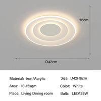 Plafonniers LED modernes pour illuminer votre intérieur | Marco Lucetti D42cmB / 3 lumières modifiables