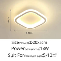 Plafonniers LED ronds et carrés : la simplicité illumine votre intérieur | Marco Lucetti Carré 18W blanc / Blanc chaud, pas de télécommande