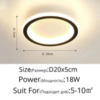 Plafonniers LED ronds et carrés : la simplicité illumine votre intérieur | Marco Lucetti Ronde 18W noir / Luminosité variable