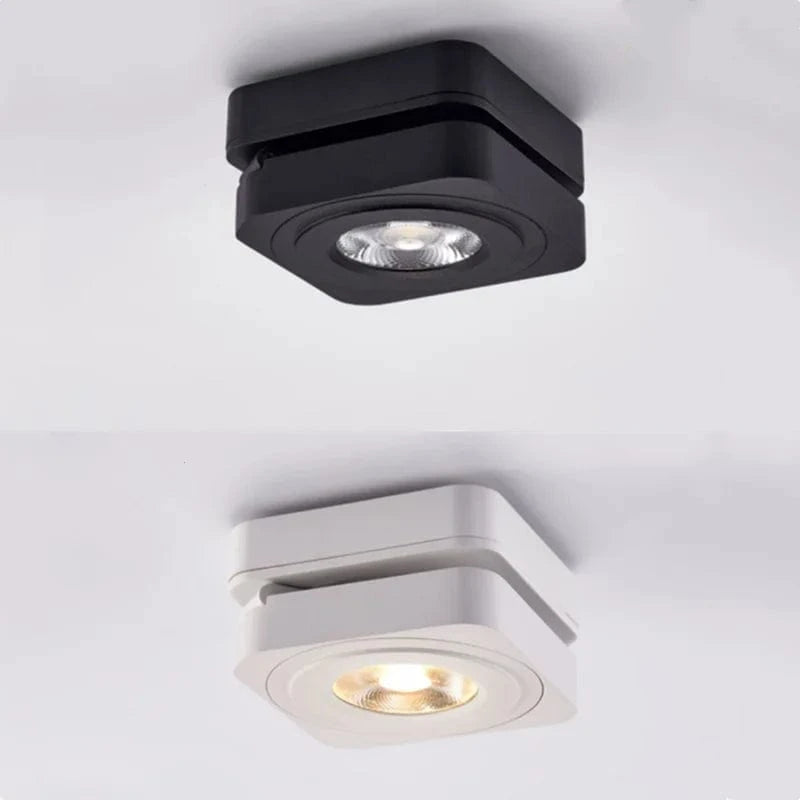 Plafonniers LED Spot 360° Rotation Downlights AC85-265V: 7W, 10W, 12W, 15W - COB LED Downlights Monté en Surface | Marco Lucetti