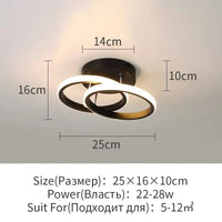 Plafonniers LED Surface pour Maison | Marco Lucetti D-Noir / Blanc froid